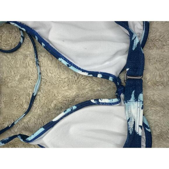 Hot Water tropical underwire triangle bra and string bikini set Size L/M - Picture 7 of 11